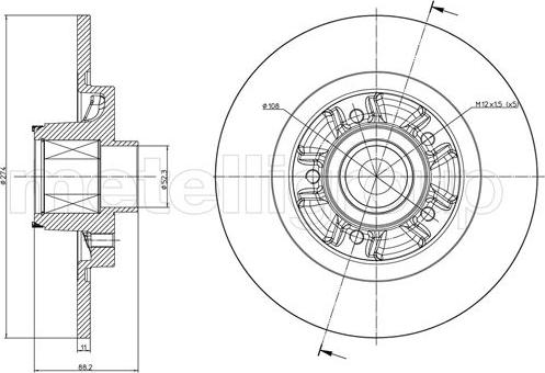 Metelli 23-1196 - Brake Disc autospares.lv