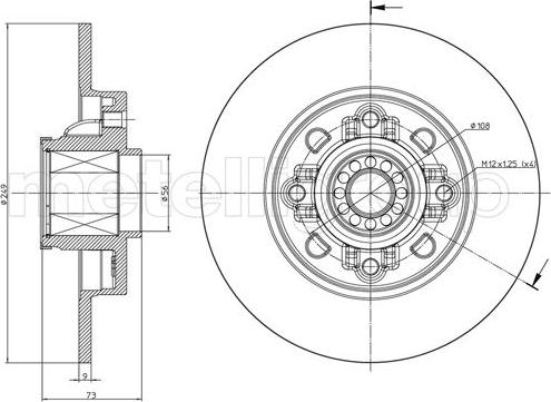 Metelli 23-1394 - Brake Disc autospares.lv