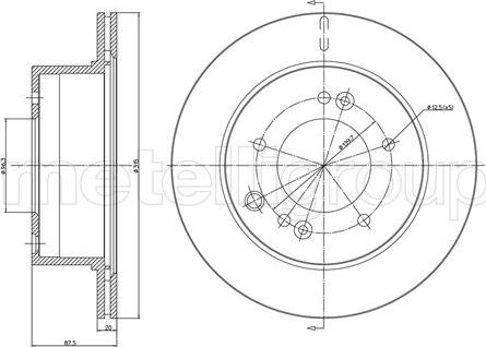 DJ Parts BD1374 - Brake Disc autospares.lv