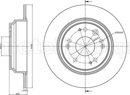 Metelli 23-1352C - Brake Disc autospares.lv