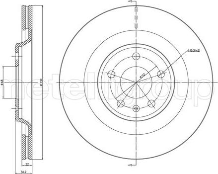 Metelli 23-1339C - Brake Disc autospares.lv