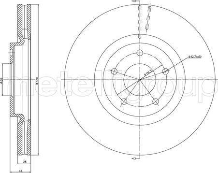 Metelli 23-1323C - Brake Disc autospares.lv