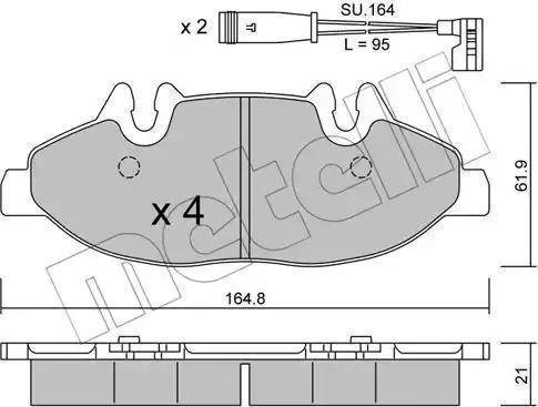 RIDER RD.3323.DB1600 - Brake Pad Set, disc brake autospares.lv