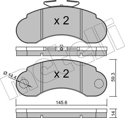 Ferodo FDB752 - Brake Pad Set, disc brake autospares.lv