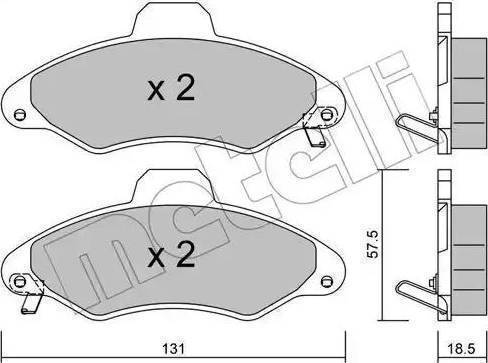 RIDER RD.3323.DB1349 - Brake Pad Set, disc brake autospares.lv