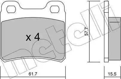 Remsa 28210 - Brake Pad Set, disc brake autospares.lv