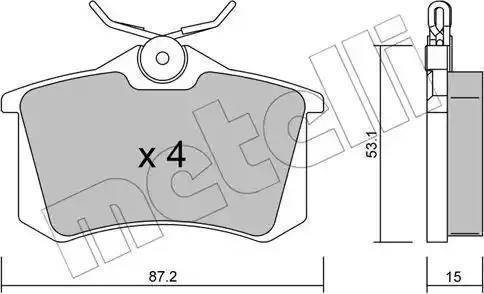 Delphi LP0571 - Brake Pad Set, disc brake autospares.lv