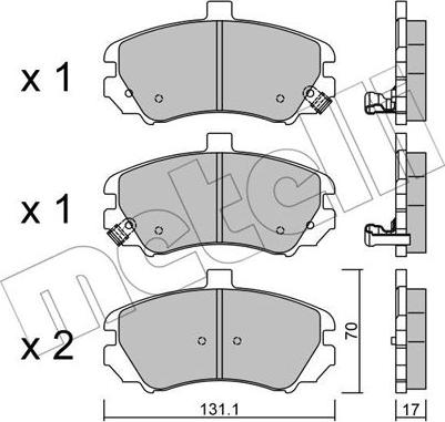 Textar TX0800 - Brake Pad Set, disc brake autospares.lv