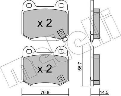 MK Kashiyama BP-6574 - Brake Pad Set, disc brake autospares.lv