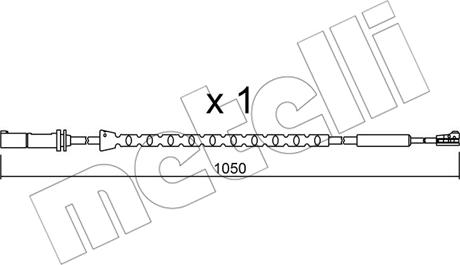 Metelli SU.310 - Warning Contact, brake pad wear autospares.lv