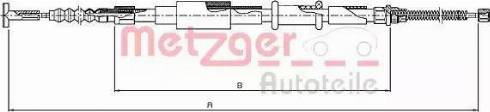 Metzger 461.8 - Cable, parking brake autospares.lv