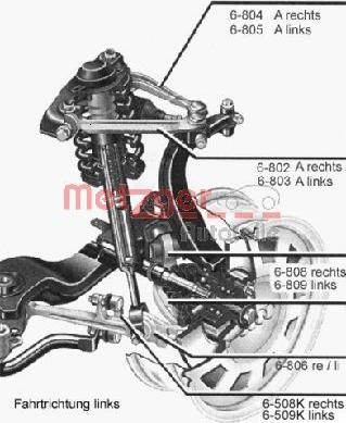 Metzger 58008912 - Track Control Arm autospares.lv