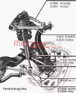 Metzger 88009211 - Track Control Arm autospares.lv