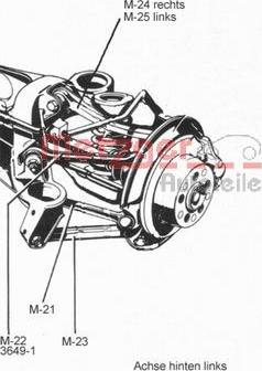 Metzger 53033919 - Rod / Strut, wheel suspension autospares.lv