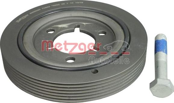 Metzger 6400040 - Belt Pulley, crankshaft autospares.lv