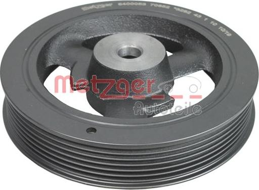Metzger 6400053 - Belt Pulley, crankshaft autospares.lv