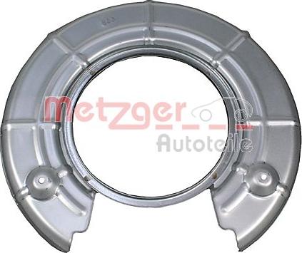 Metzger 6115509 - Splash Panel, guard, brake disc autospares.lv