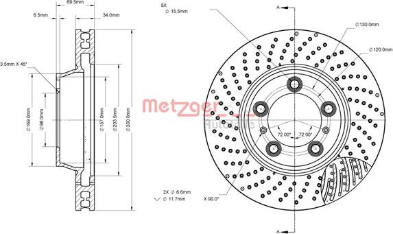 Metzger 6110881 - Brake Disc autospares.lv