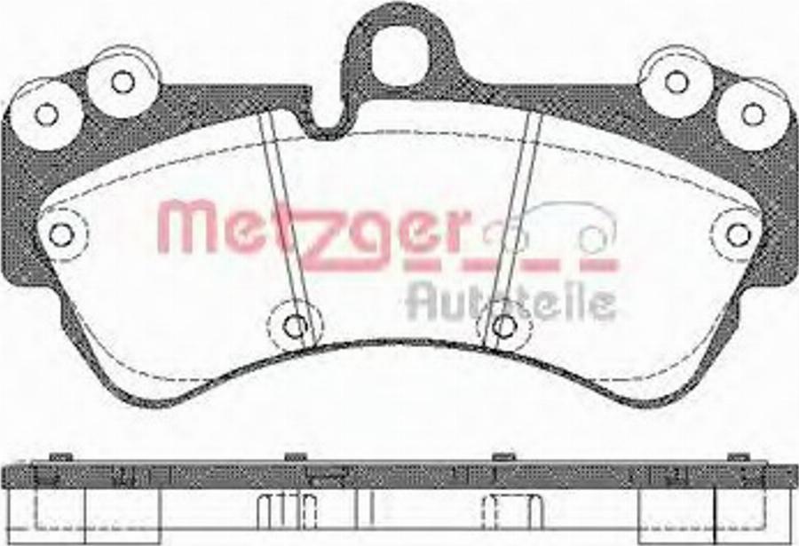 Metzger 099400 - Brake Pad Set, disc brake autospares.lv