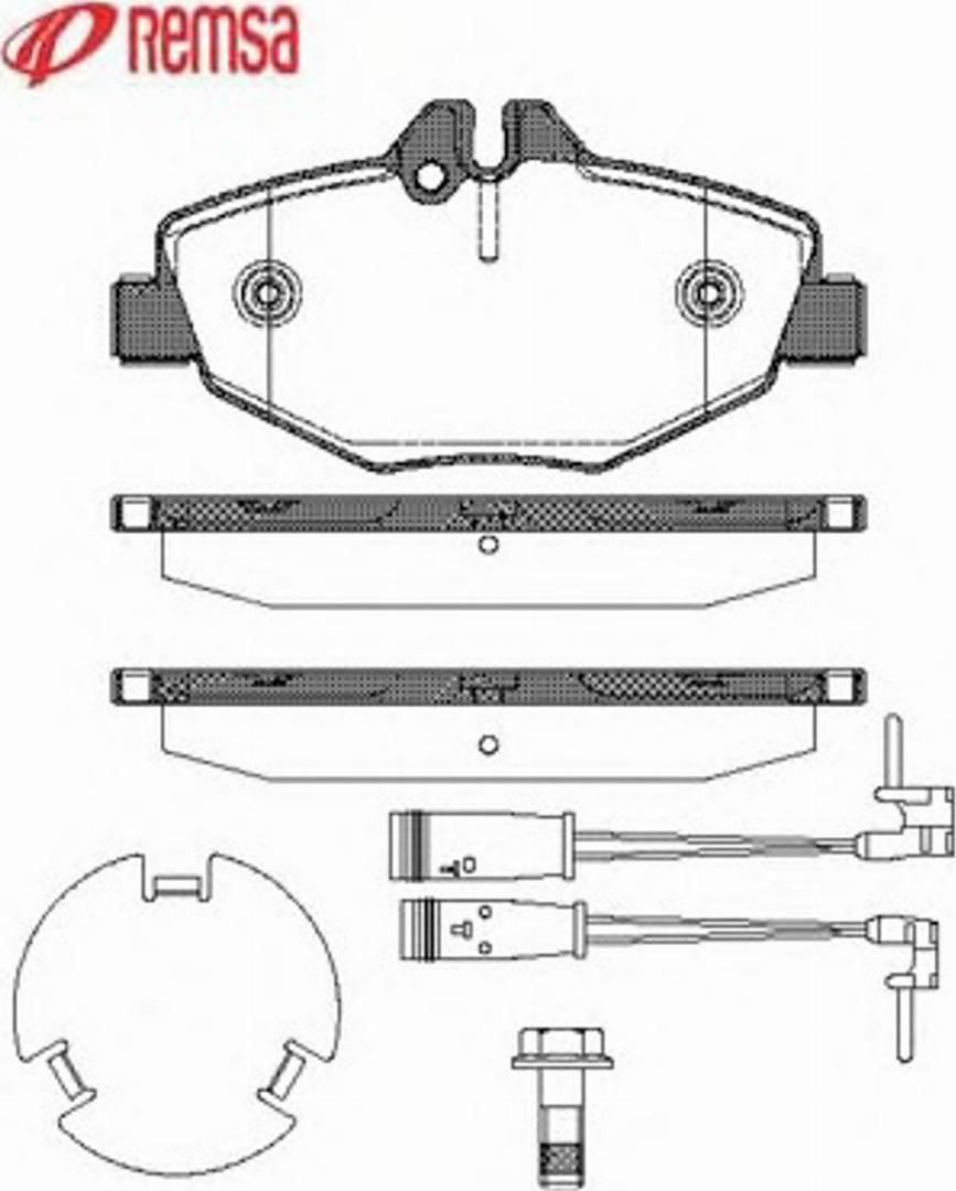 Metzger 099002 - Brake Pad Set, disc brake autospares.lv