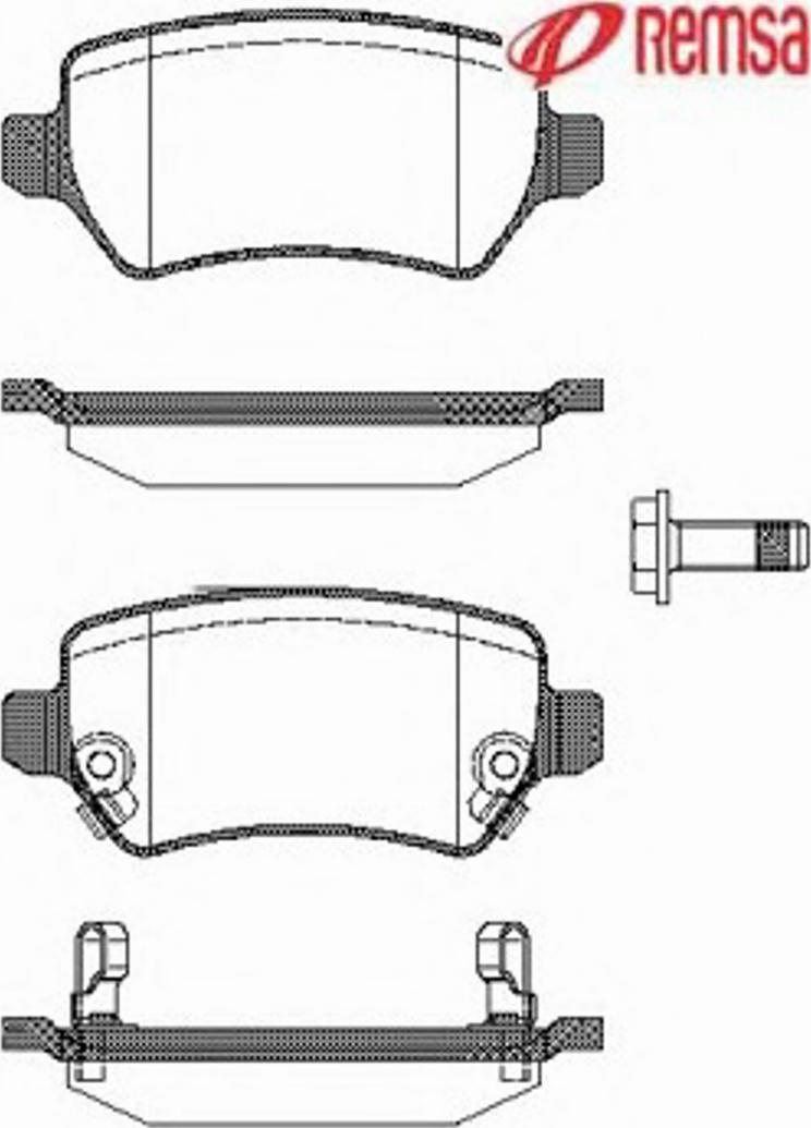 Metzger 095702 - Brake Pad Set, disc brake autospares.lv