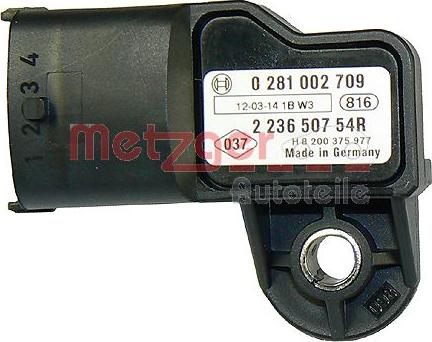 Metzger 0906116 - Sensor, intake air temperature autospares.lv