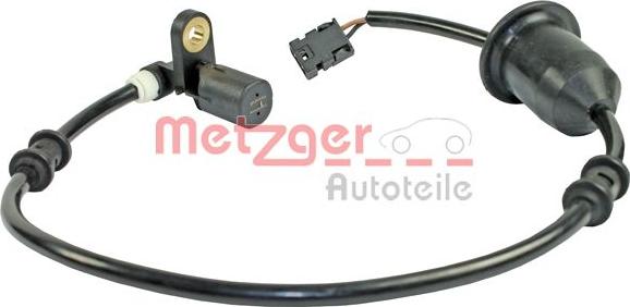 Metzger 0900203 - Sensor, wheel speed autospares.lv