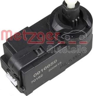 Metzger 0916659 - Control, actuator, headlight range adjustment autospares.lv