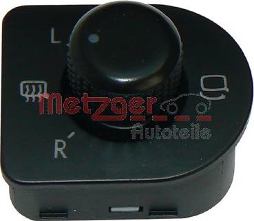 Metzger 0916065 - Switch, mirror adjustment autospares.lv