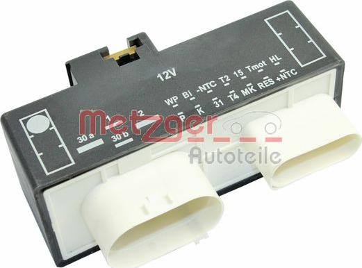 Metzger 0917284 - Control Unit, electric fan (engine cooling) autospares.lv