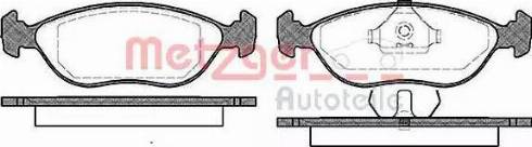 Metzger 1170726 - Brake Pad Set, disc brake autospares.lv