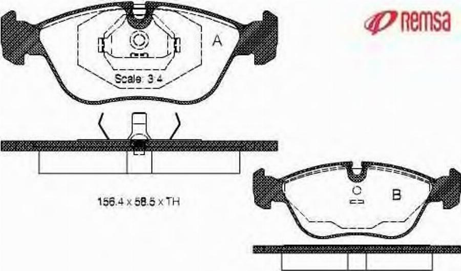 Metzger 044600 - Brake Pad Set, disc brake autospares.lv