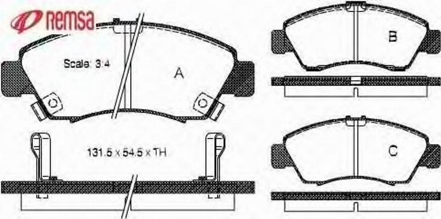 Metzger 041902 - Brake Pad Set, disc brake autospares.lv