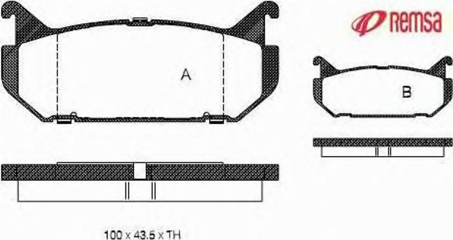 Metzger 0416.00 - Brake Pad Set, disc brake autospares.lv