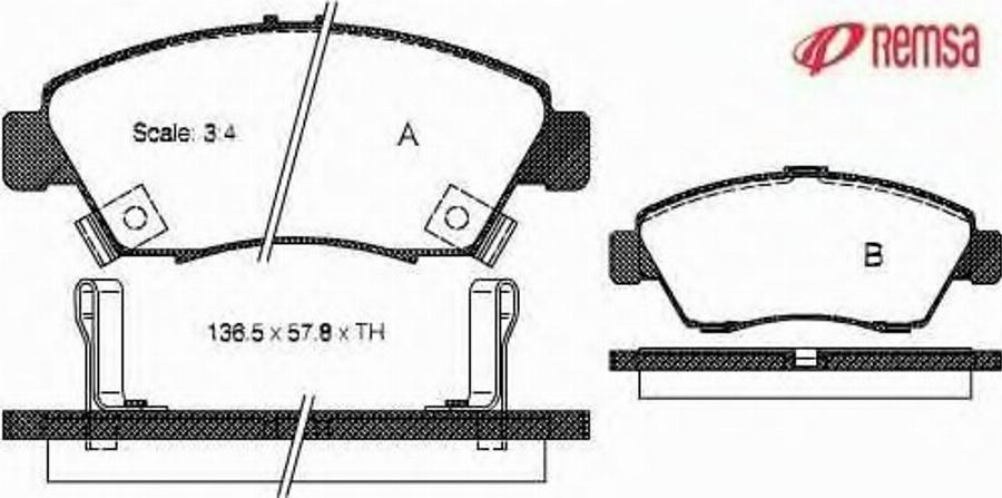 Metzger 041802 - Brake Pad Set, disc brake autospares.lv