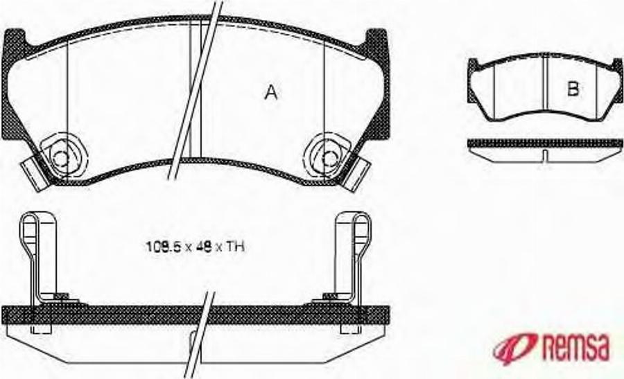 Metzger 0592.02 - Brake Pad Set, disc brake autospares.lv