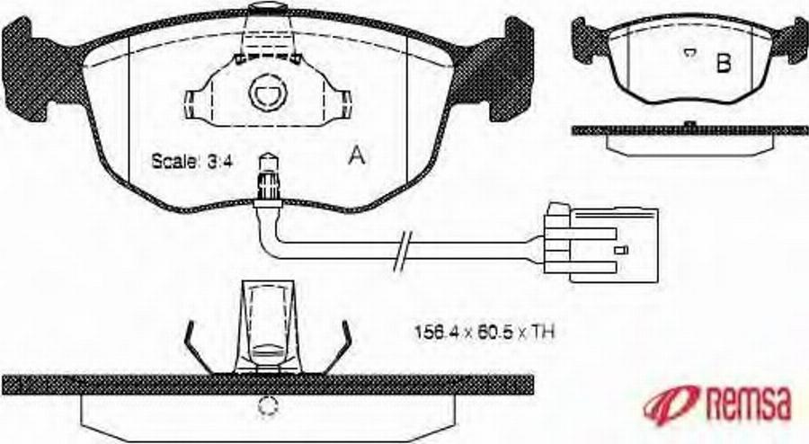 Metzger 057502 - Brake Pad Set, disc brake autospares.lv