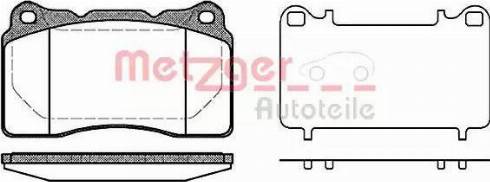 Metzger 1170744 - Brake Pad Set, disc brake autospares.lv