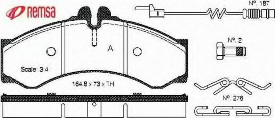 Metzger 061402 - Brake Pad Set, disc brake autospares.lv