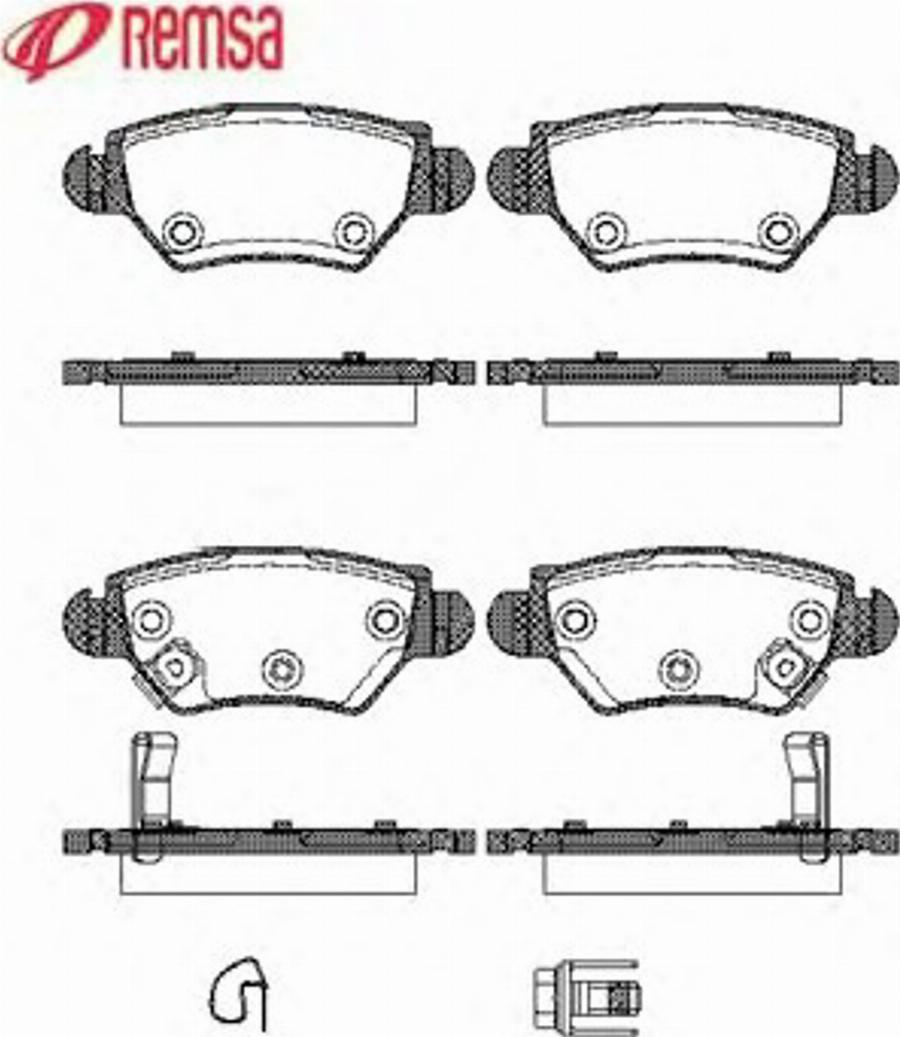 Metzger 068522 - Brake Pad Set, disc brake autospares.lv