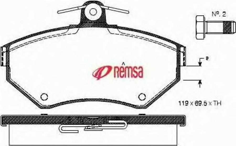 Metzger 0631.00 - Brake Pad Set, disc brake autospares.lv