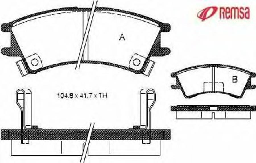 Metzger 0675.02 - Brake Pad Set, disc brake autospares.lv