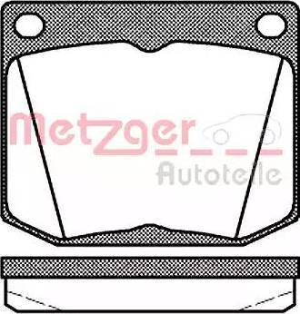 Metzger 1170698 - Brake Pad Set, disc brake autospares.lv