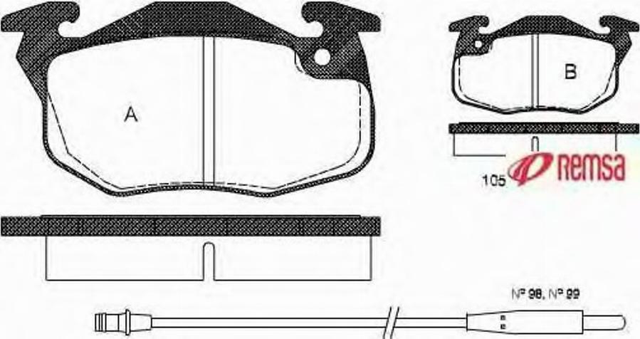 Metzger 019212 - Brake Pad Set, disc brake autospares.lv