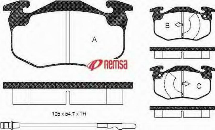 Metzger 014402 - Brake Pad Set, disc brake autospares.lv