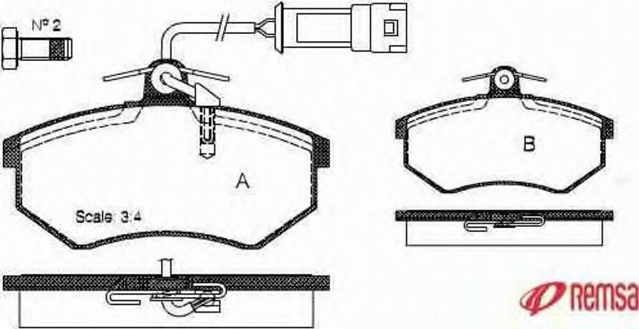 Metzger 0134.52 - Brake Pad Set, disc brake autospares.lv