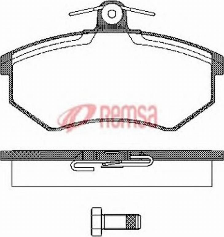 Metzger 0134.00 - Brake Pad Set, disc brake autospares.lv