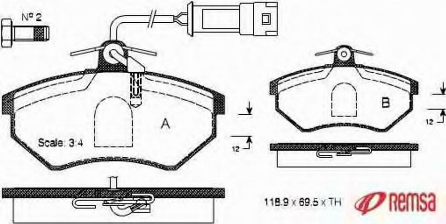 Metzger 0134.02 - Brake Pad Set, disc brake autospares.lv