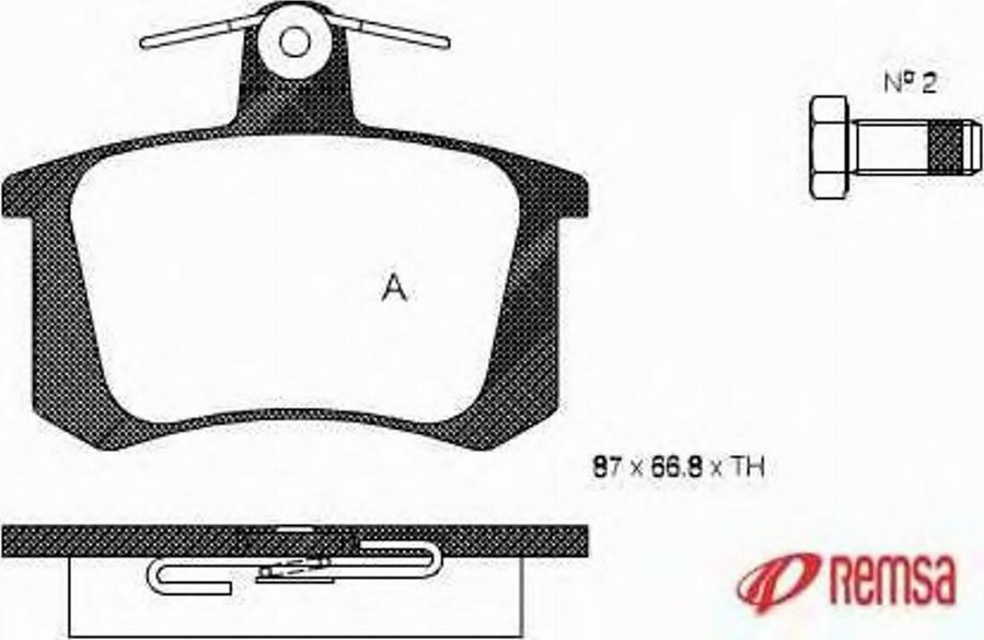 Metzger 013520 - Brake Pad Set, disc brake autospares.lv