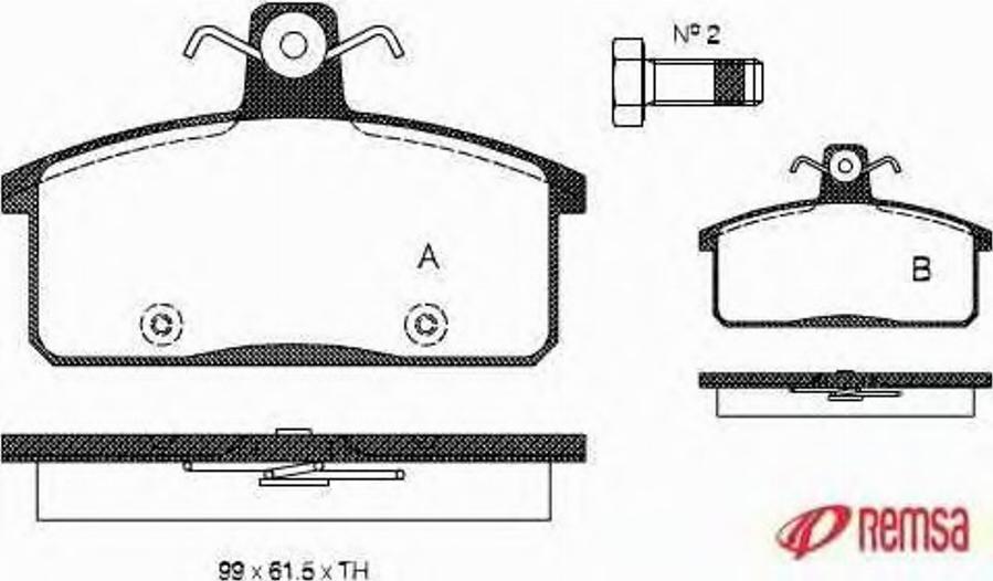 Metzger 012840 - Brake Pad Set, disc brake autospares.lv